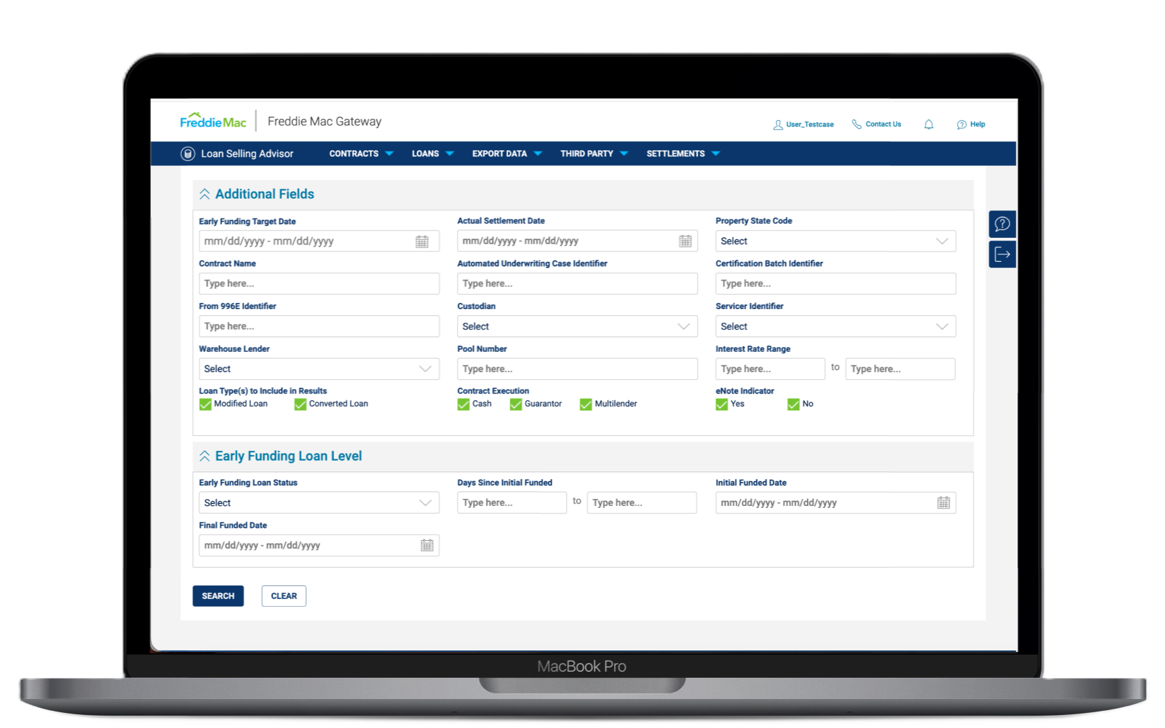 Additional fields panel