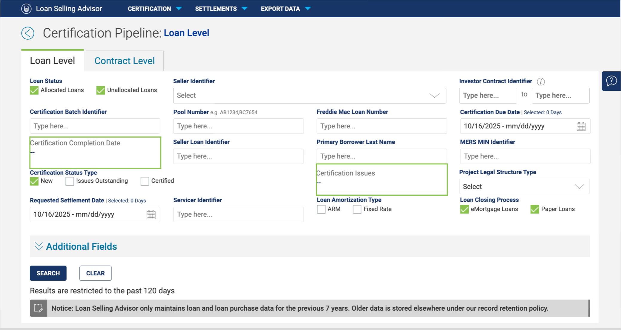 Dynamic field states