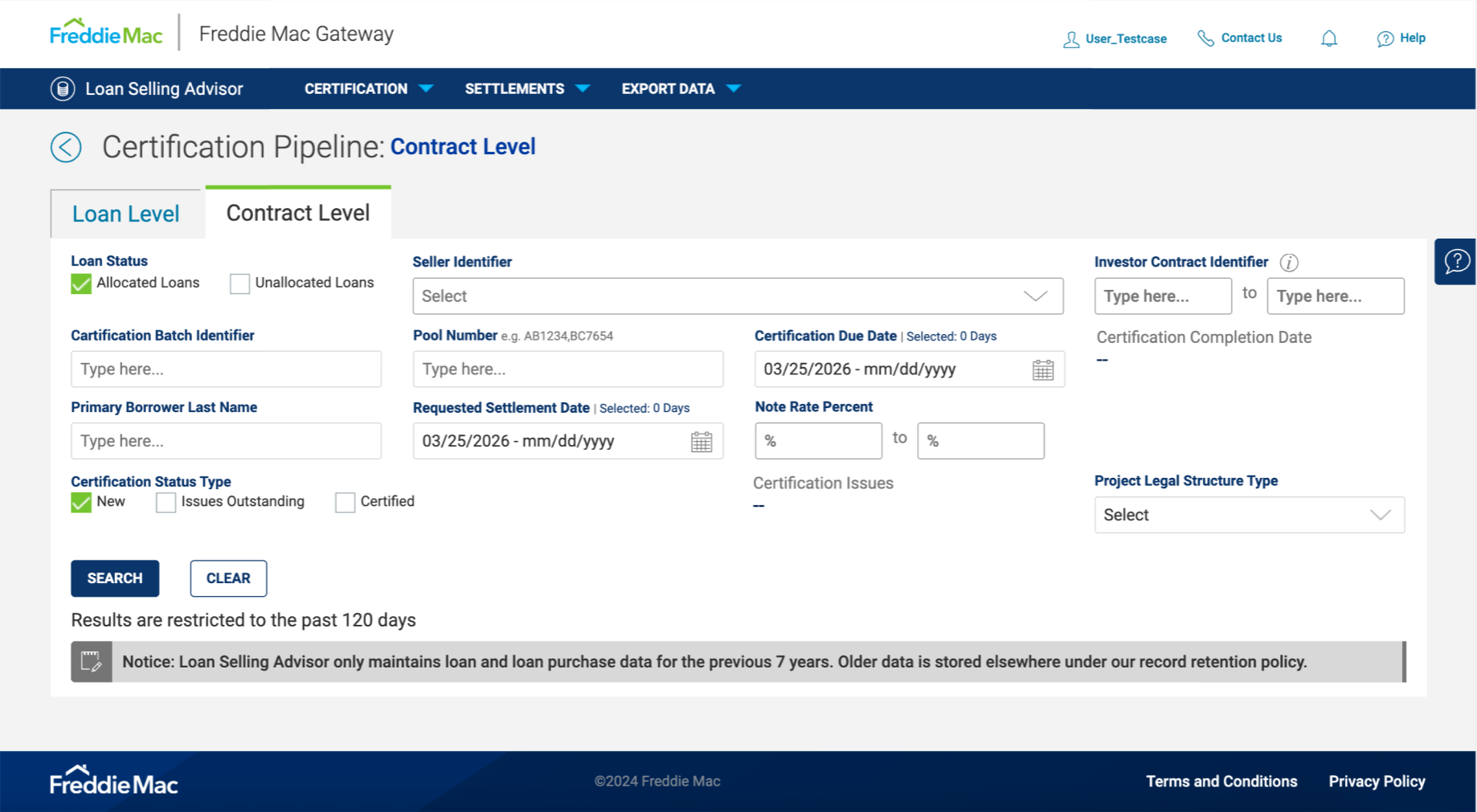 Contract level layout