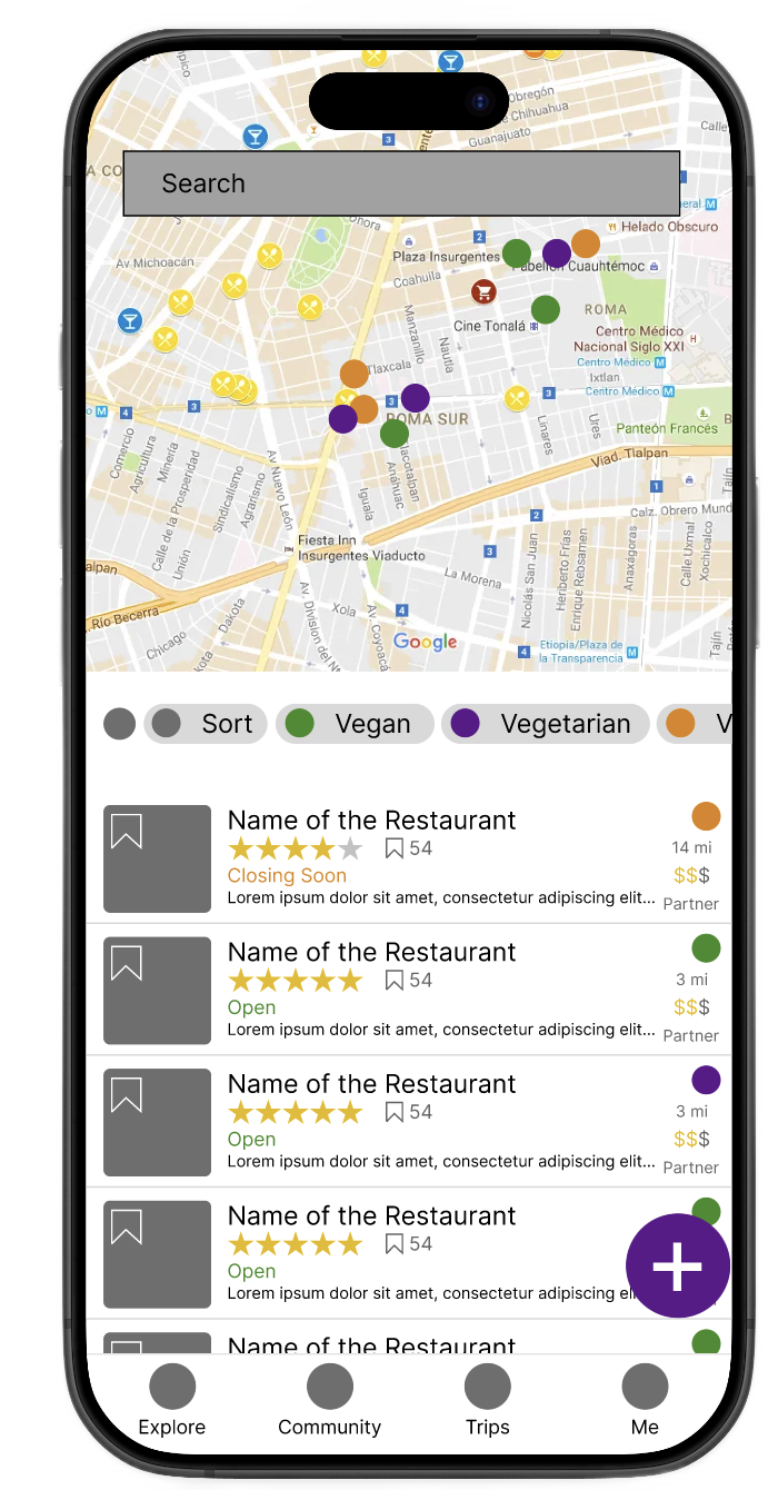 Redesigned explore view