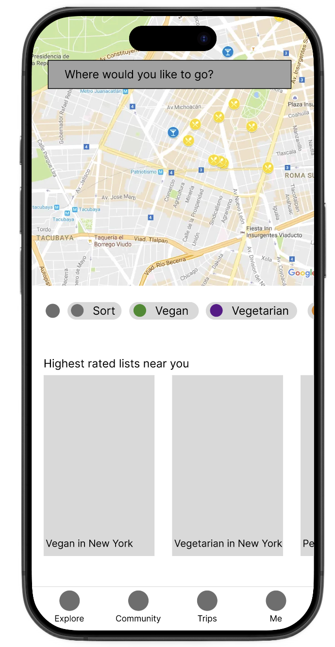 Destination search entry