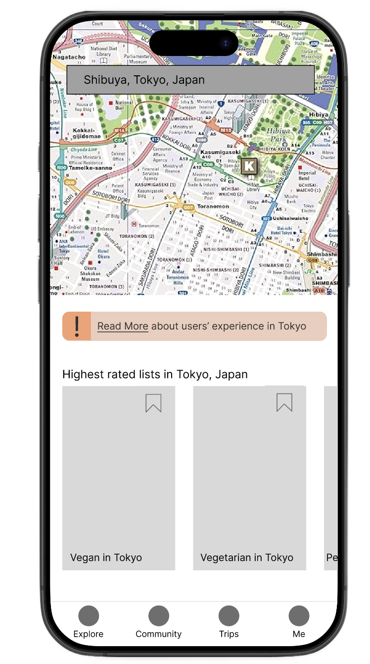 Cultural dietary warning banner