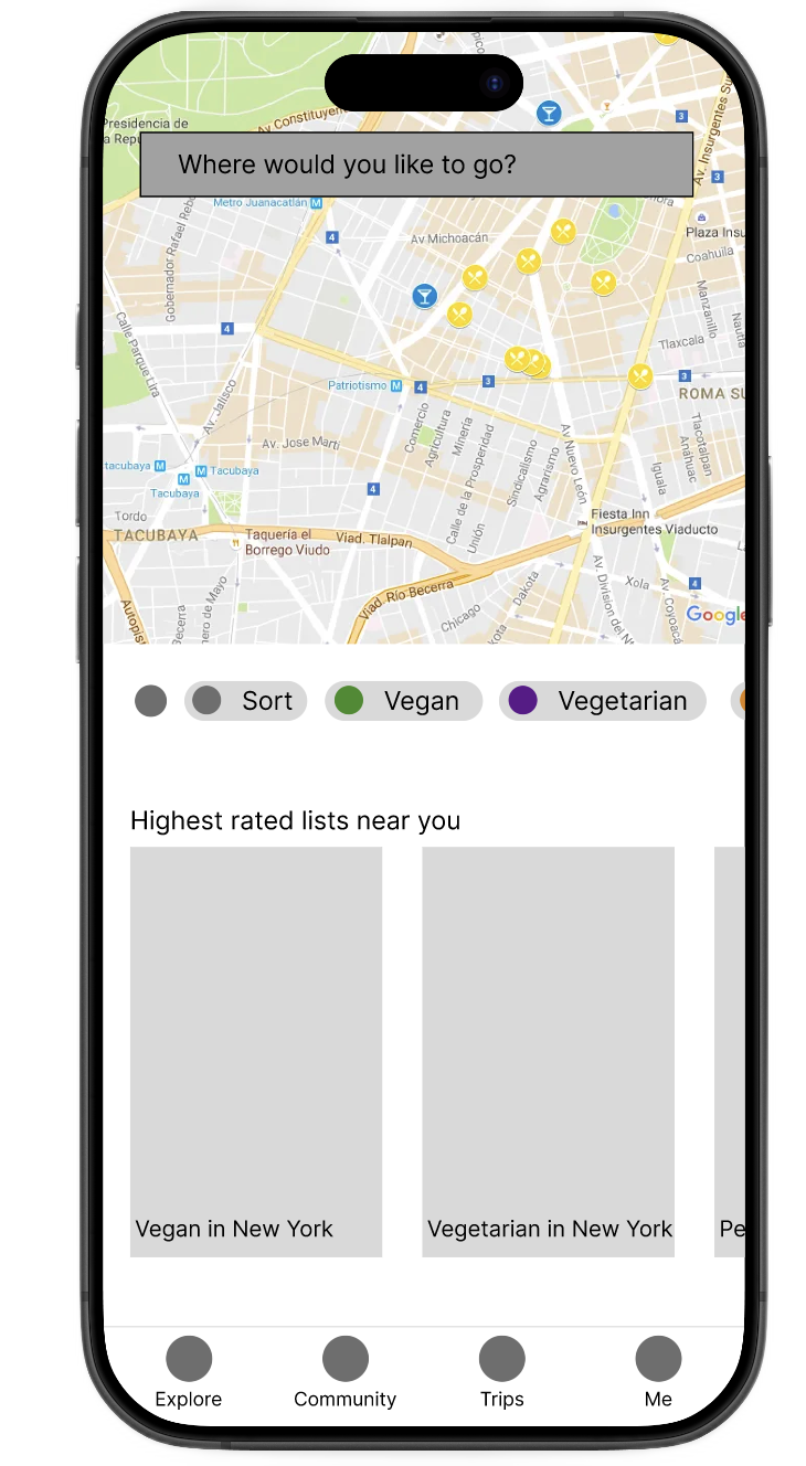 Filtered results for destination