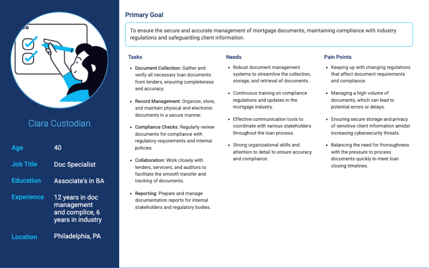 Primary User Persona