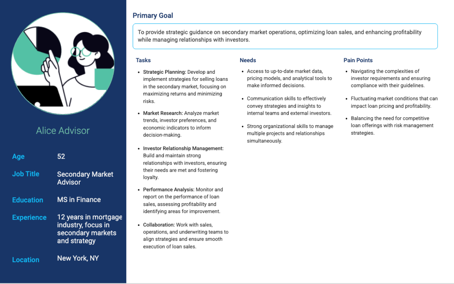 Tertiary User Persona